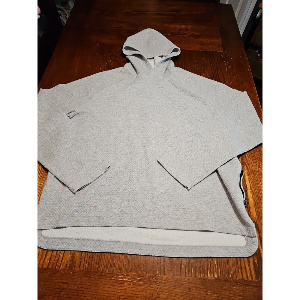 FLX Mens Sweatshirt Hoodie XL Pocket Textured Active Athletic Casual Grey (A747)